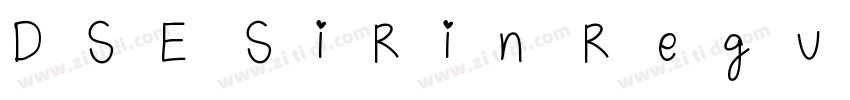 DSE SiRin Regular字体转换